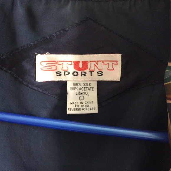 80s/90s Vintage Pattern Silk Jacket - Picture 4 of 5